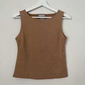 2000s Request Brown Sleeveless Top